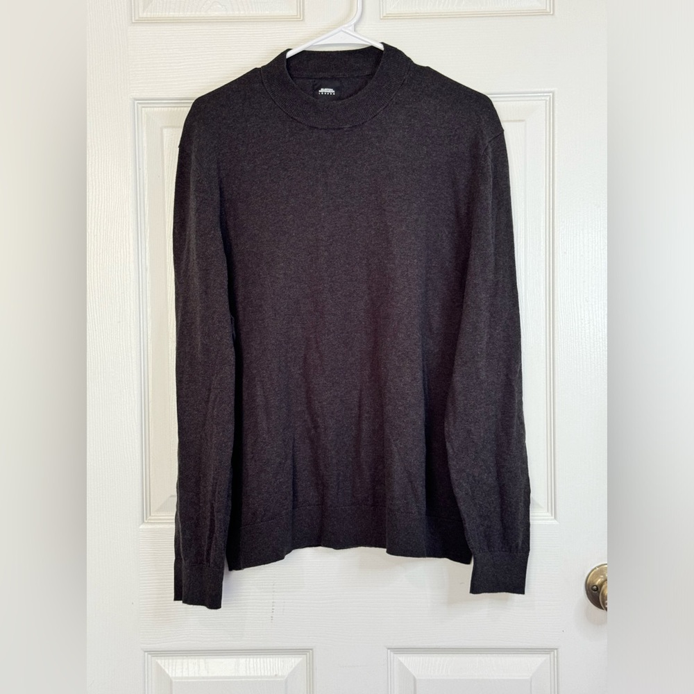 BURTON MENSWEAR Style Charcoal Grey Knit Sweater XL